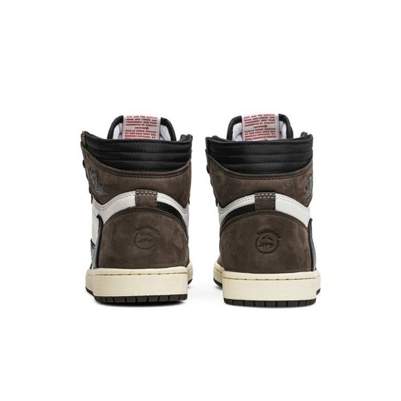 Travis Scott x Air Jordan 1 Retro High OG 'Mocha' size US M 7.0 (woman size 8.5) - Picture 9 of 10